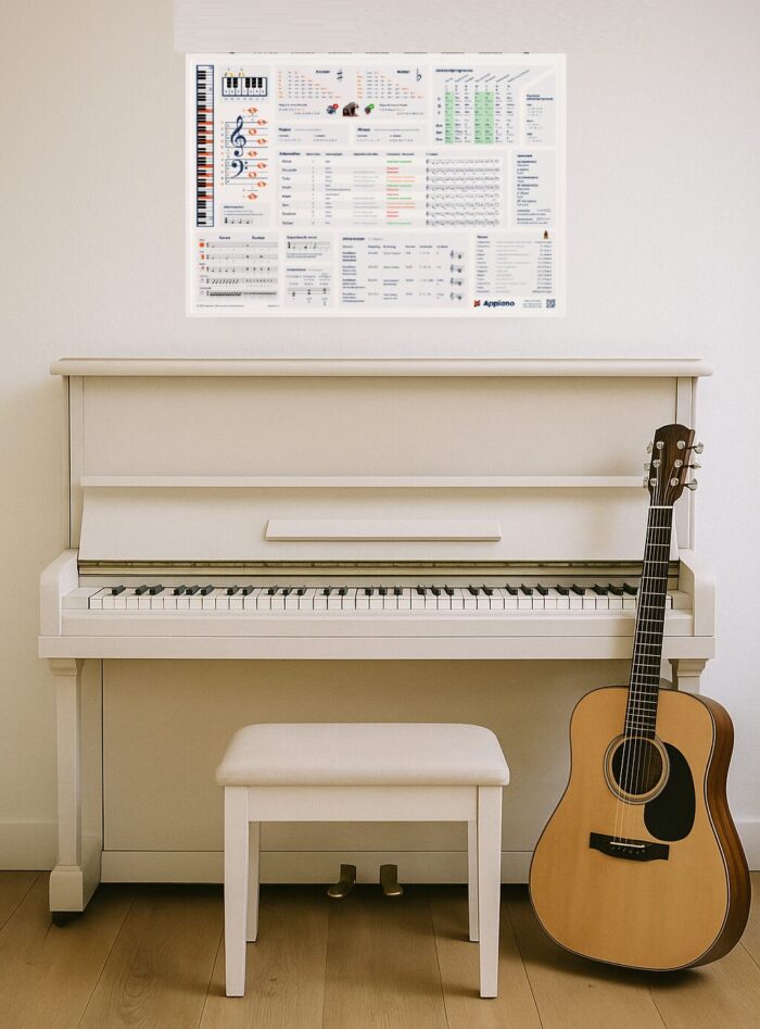 Appiano muziektheorie poster – (fysieke poster)