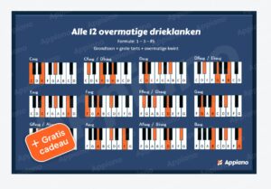 overmatige akkoorden overzicht poster appiano