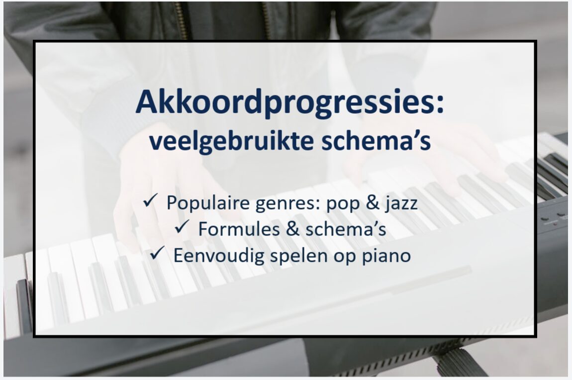 Akkoordprogressies schema's uitgelegd pakket