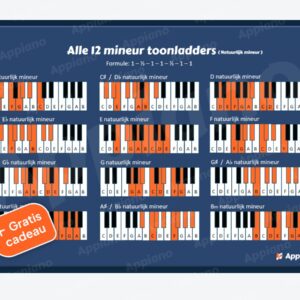 Mineur toonladder poster appiano